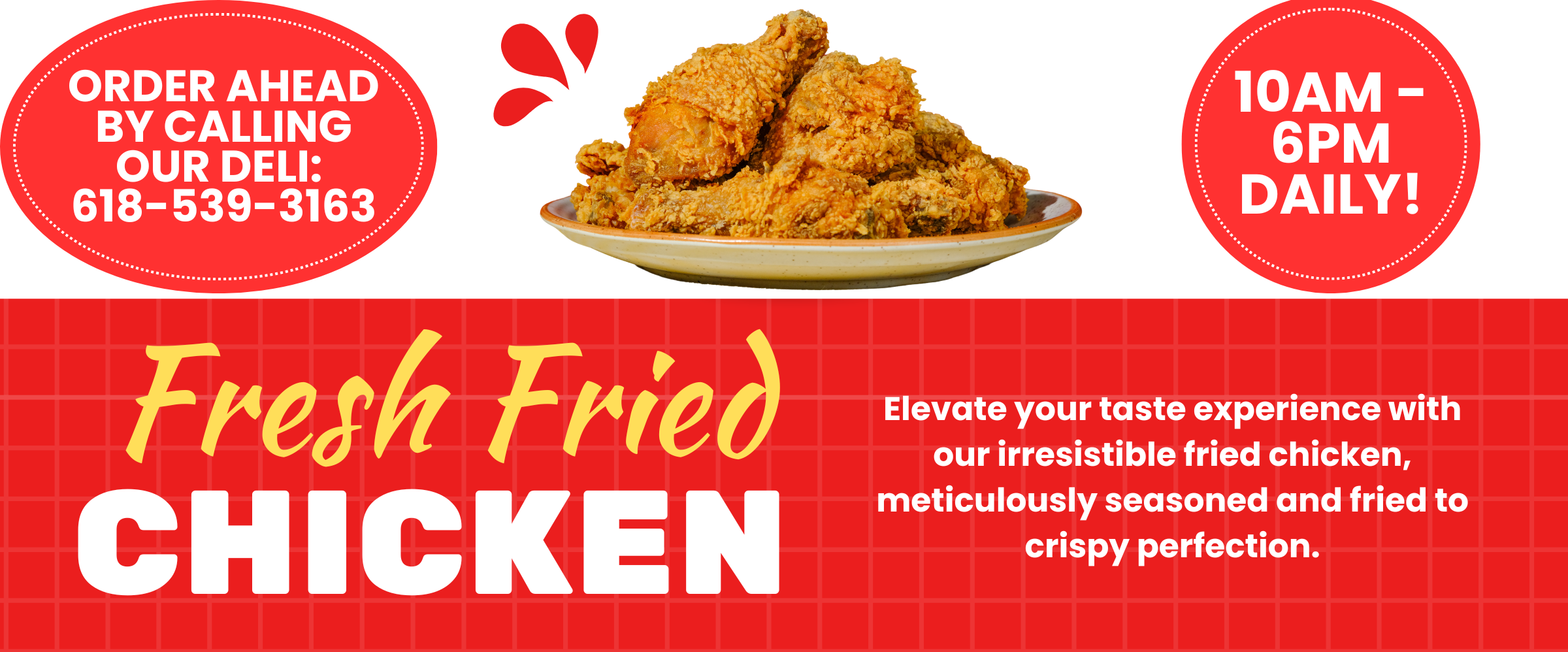 Freeburg CM Fried Chicken Promo Website Slider